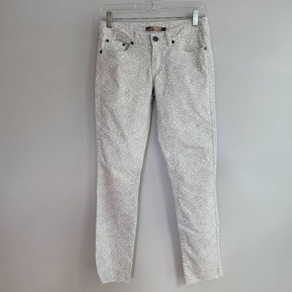 Prana kara jeans beige mandala paisley print boho indie hippie gorpcore - Picture 1 of 13
